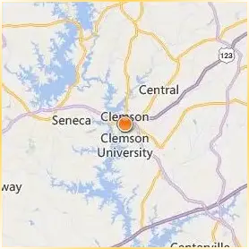 Clemson University Location Map Clemson University Location Map